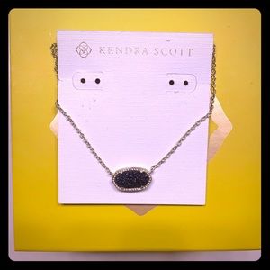 Plum drusy Elisa in Gold.